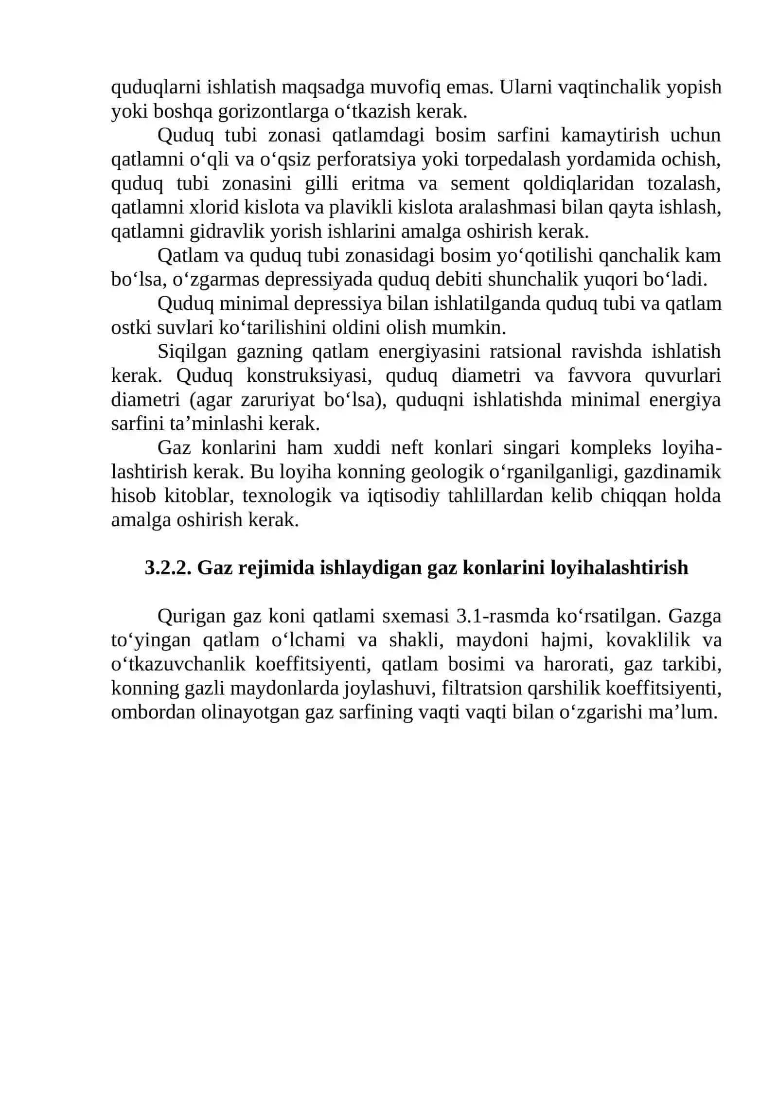 Quduqqa gaz va kondensat aralashmasi oqimi xususiyatlari 3