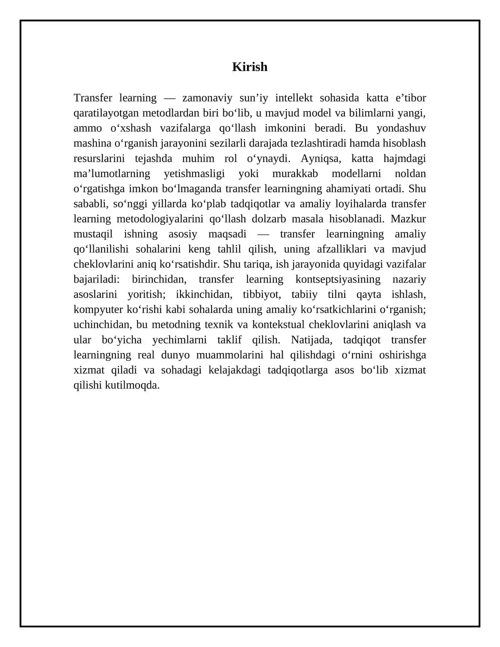 Transfer learningning amaliy qo‘llanilishi va cheklovlari 3