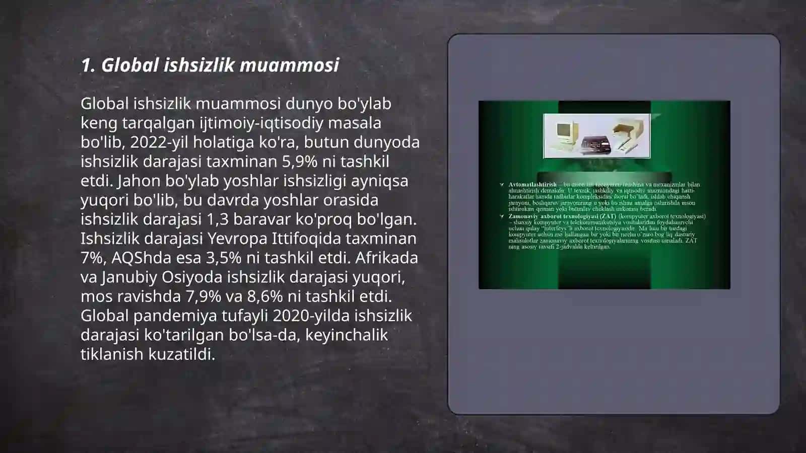Jahon iqtsodiyotida global muammolari va uni xal qilish yo’llari 3