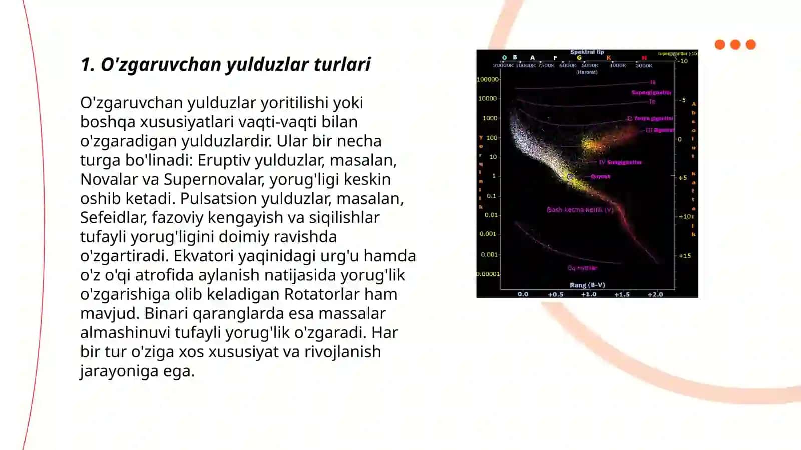 O'zgaruvchan yulduzlar 3