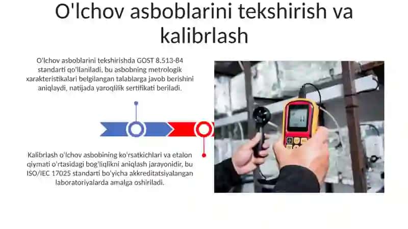 O'lchov asboblarini tekshirish va kalibrlash 3