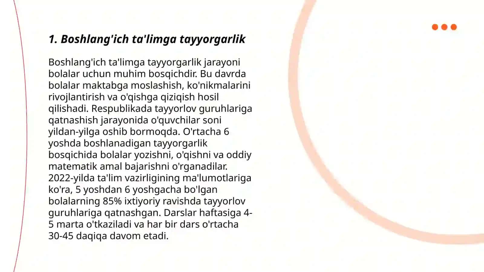 Bolalarni maktabga tayorlashda mashgʻulotlarning ahamiyati 3