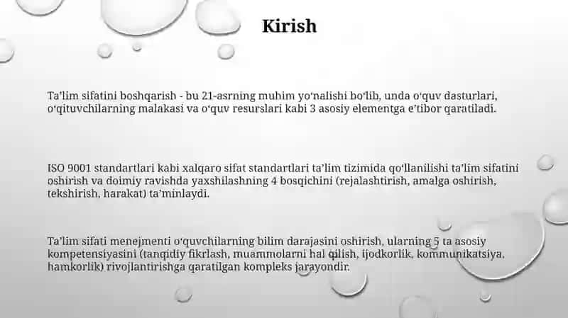 Taʼlim sifatini boshqarish 3