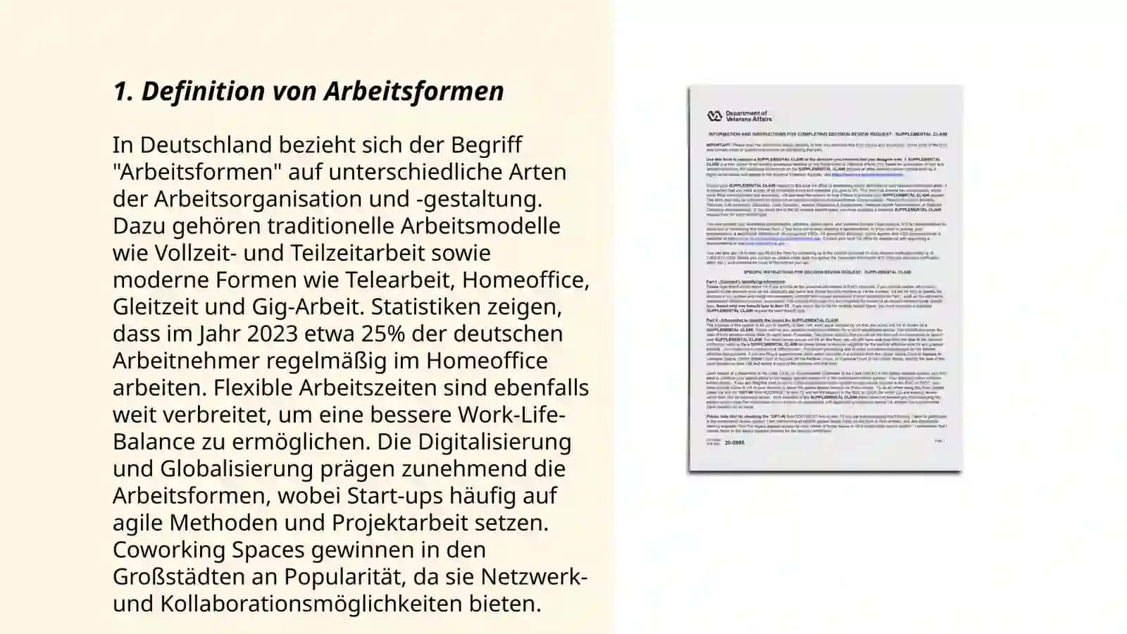 Arbeitsformen 3