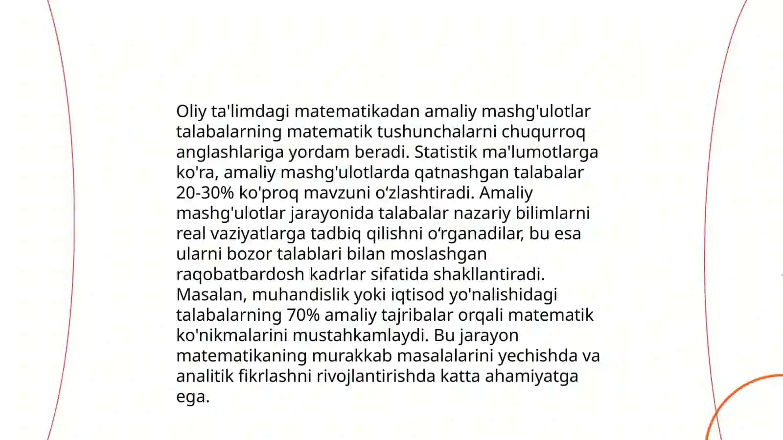 Oliy ta'limda matematikadan amaliy mashg'ulotlarni komputerlashtirish va undan ko'zlangan natijalar 3