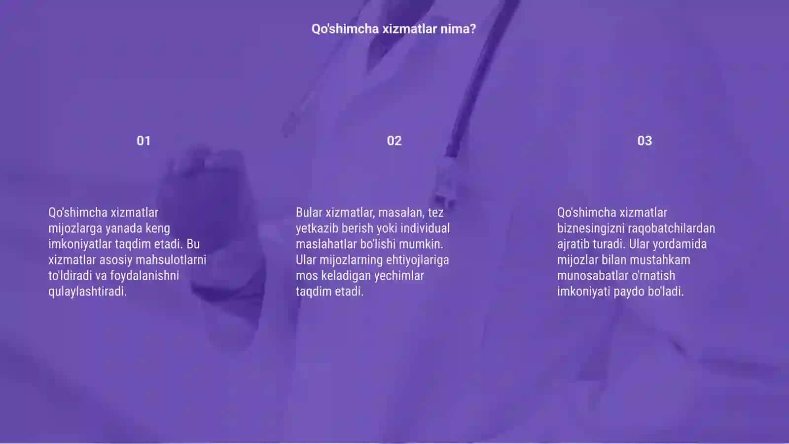 Qo'shimcha xizmatlar 3