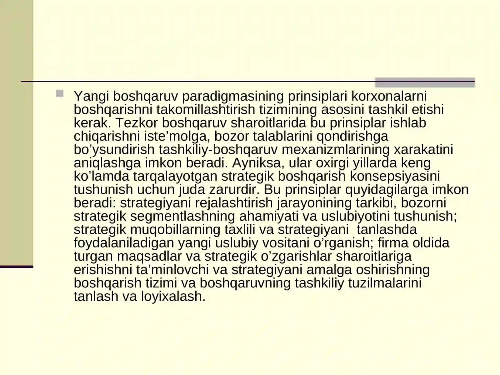Innovatsiyalar va innovatsion menejmentning tashkiliy asoslari 3