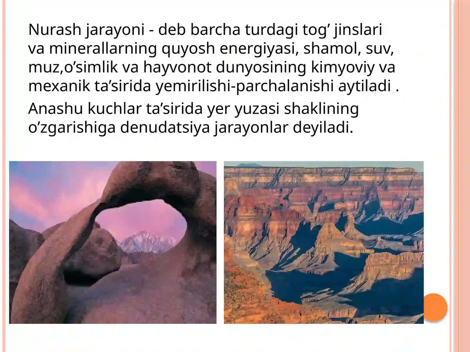 Nurash jarayonlari  va tuproq 3