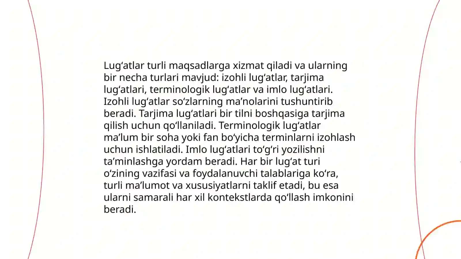 Lugʻat tipologiyasi tezaurus antologiya bilan ishlash 3