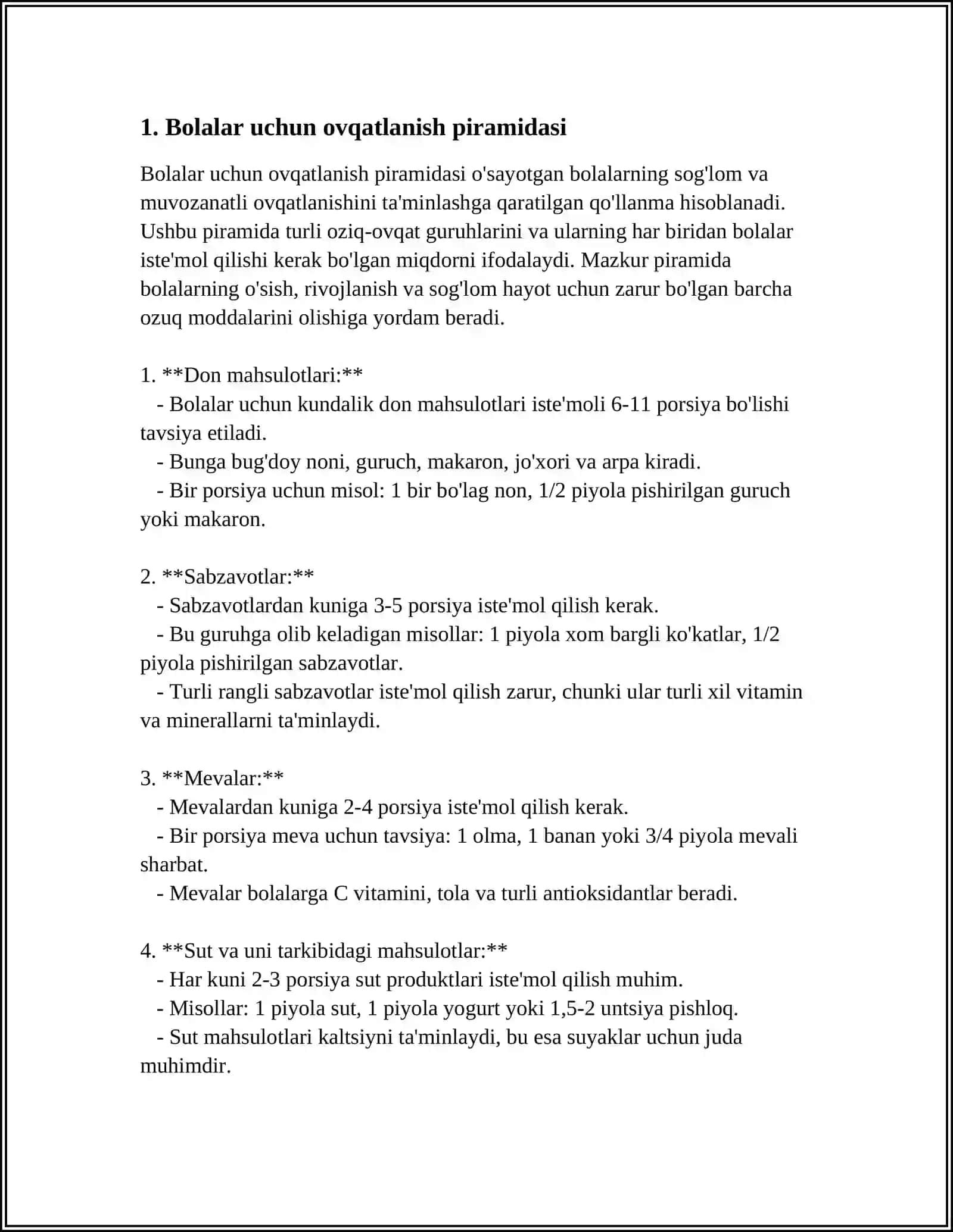 O‘SPIRIN YOSHDAGI BOLALARNING MAXSUS OVQATLANISHI 3