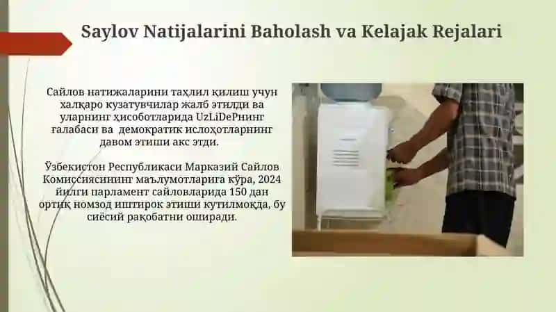 Oʻzbekiston Respublikasida Erkin Saylovlarni Amalga Oshirishga Tayyorgarlik 3