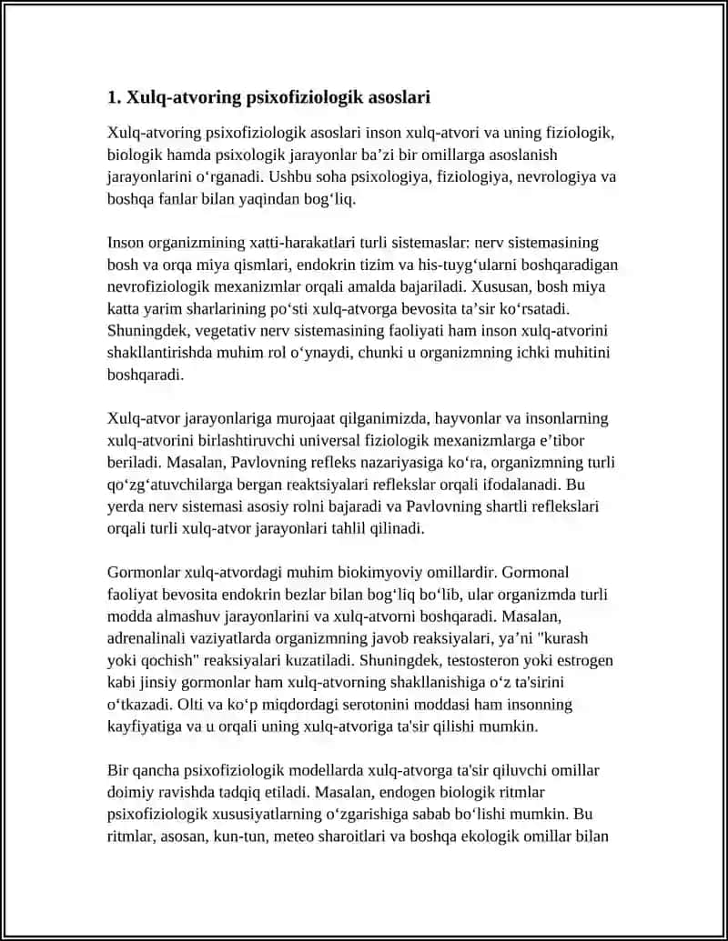 Xulq-atvorning psixofiziologik asoslari 3