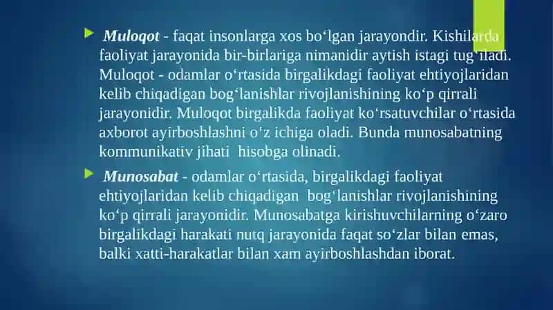 Tibbiyotda  muloqatning o‘rni  va shaxslararo munosabatlar 3
