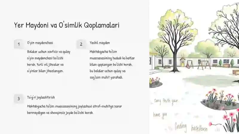 Maktabgacha Ta'lim Muassasalarining Gigiyenik Talablari 3