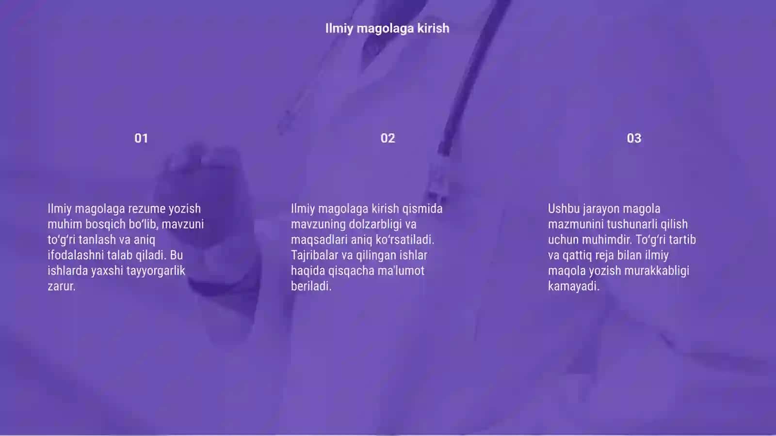 Ilmiy magolaga rezume yozish 3