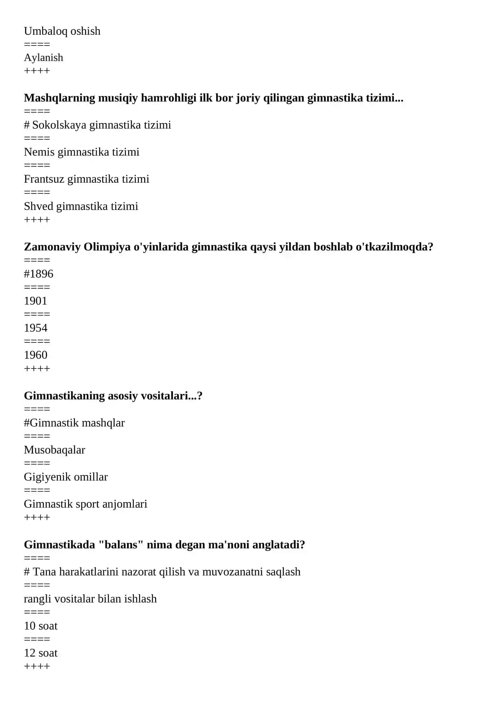 Gimnastika va uni o‘qitish metodikasi 3