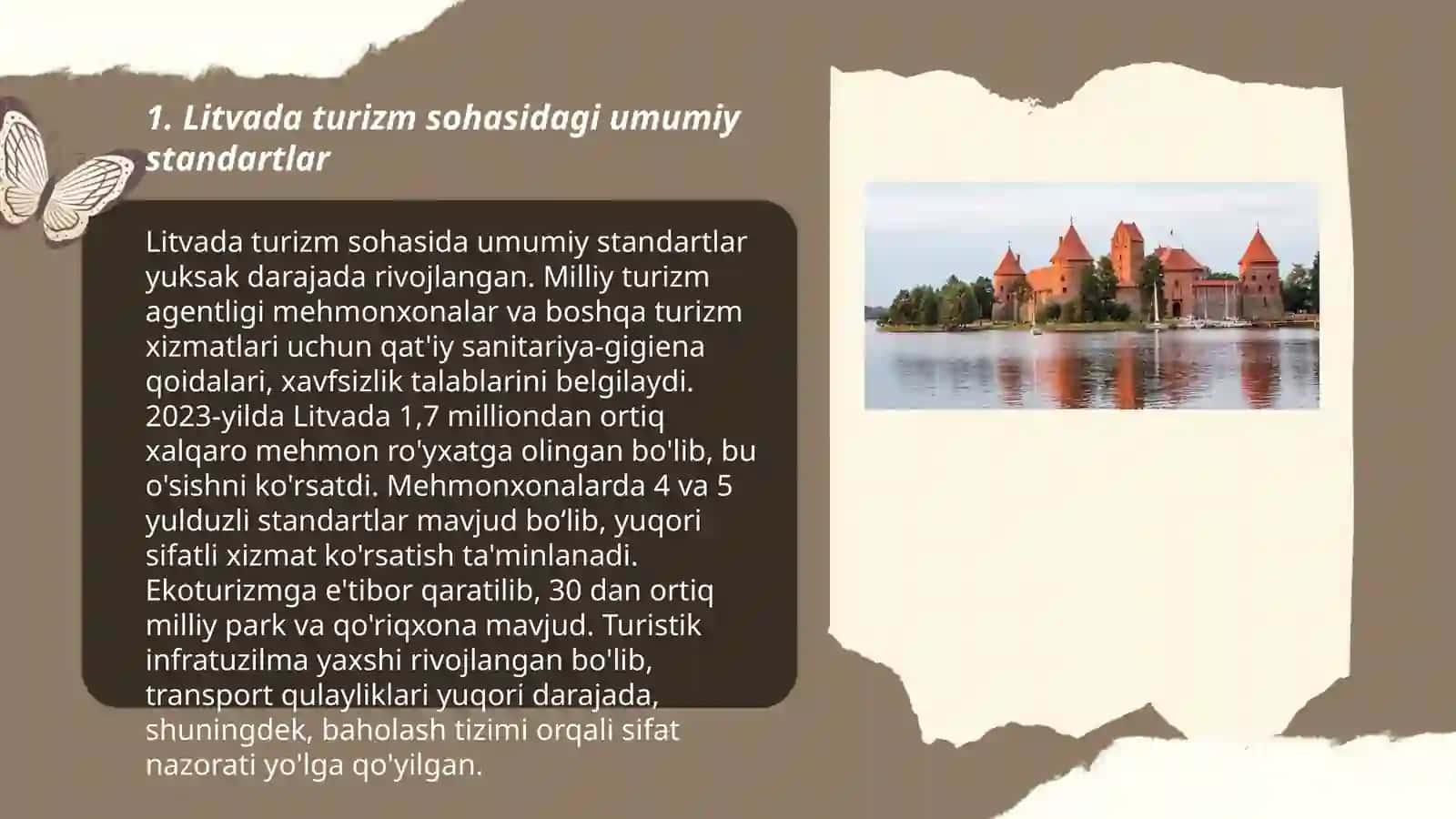 Litvada turizm sohasidagi umumiy standartlar 3