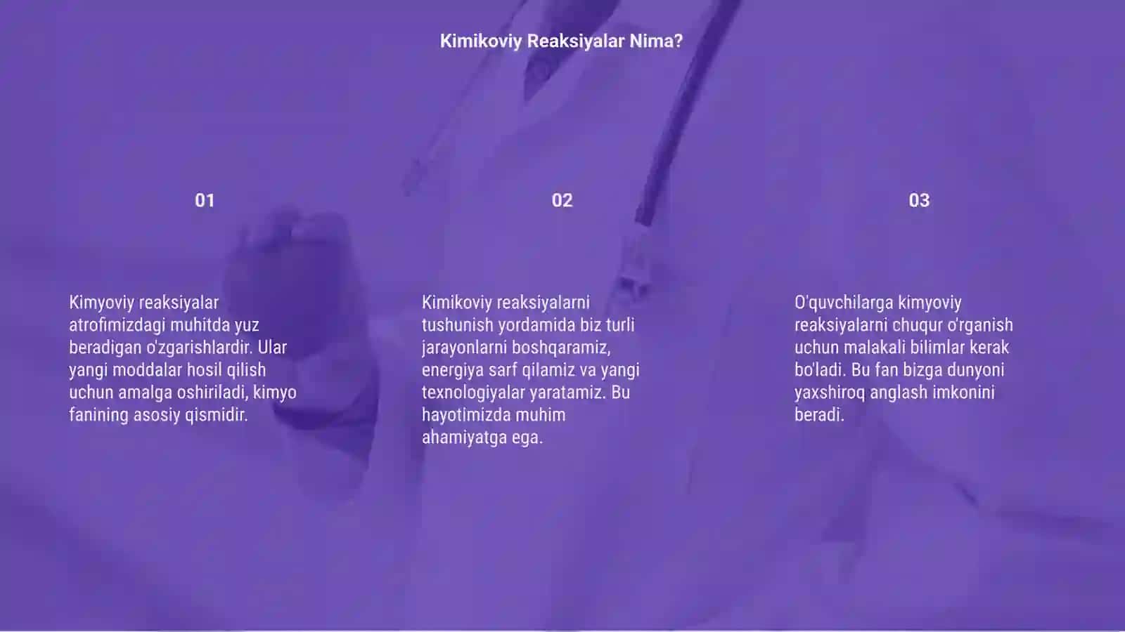 Kimyoviy reaksiyalar 3