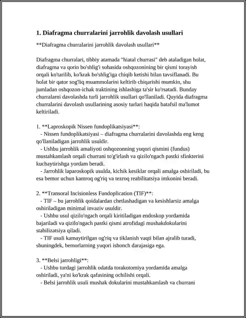 Laproskopik Nissen fundoplikatsiyasi 3