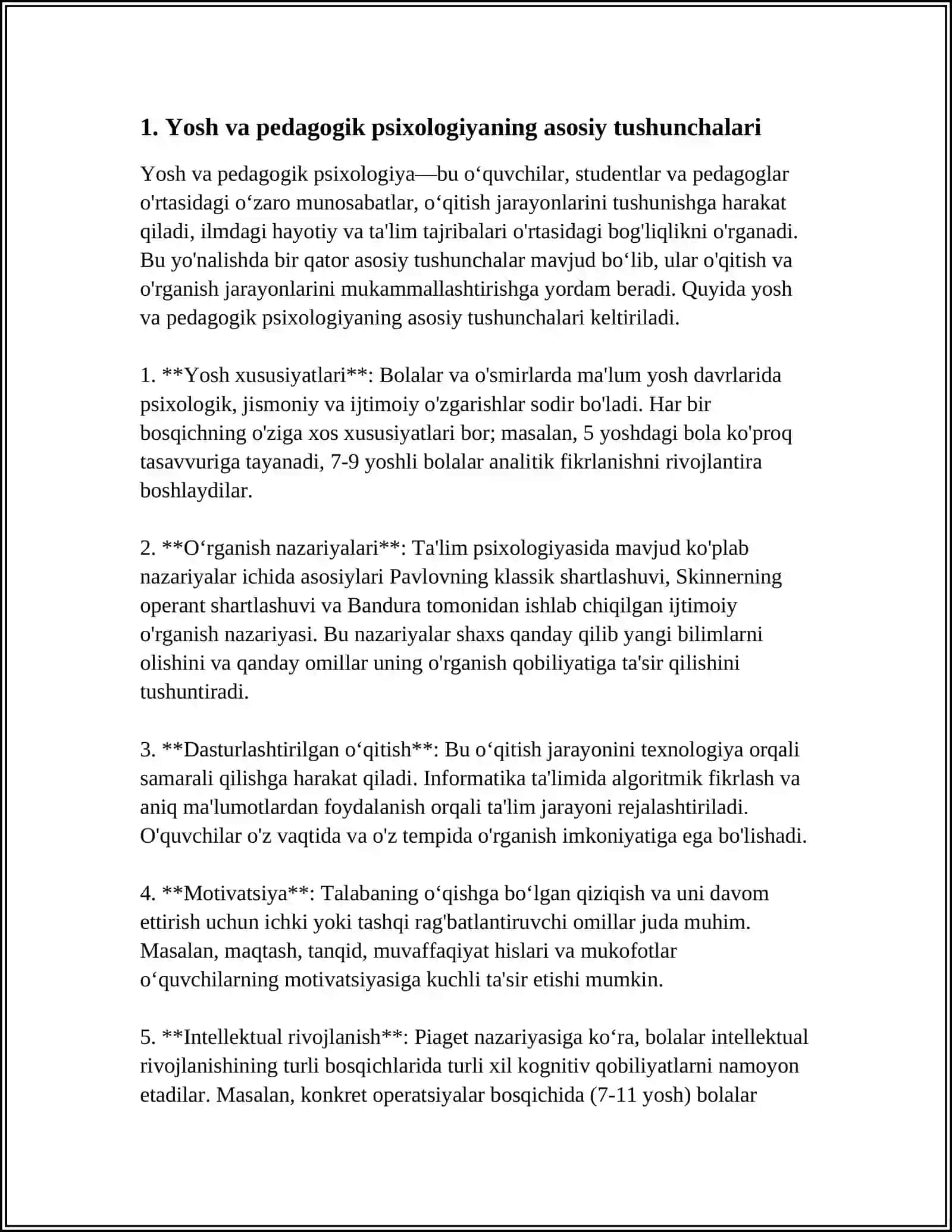 YOSH VA PEDAGOGIK PSIXOLOGIYA FANINING VAZIFALARI VA RIVOJLANISH BOSQICHLARI 3