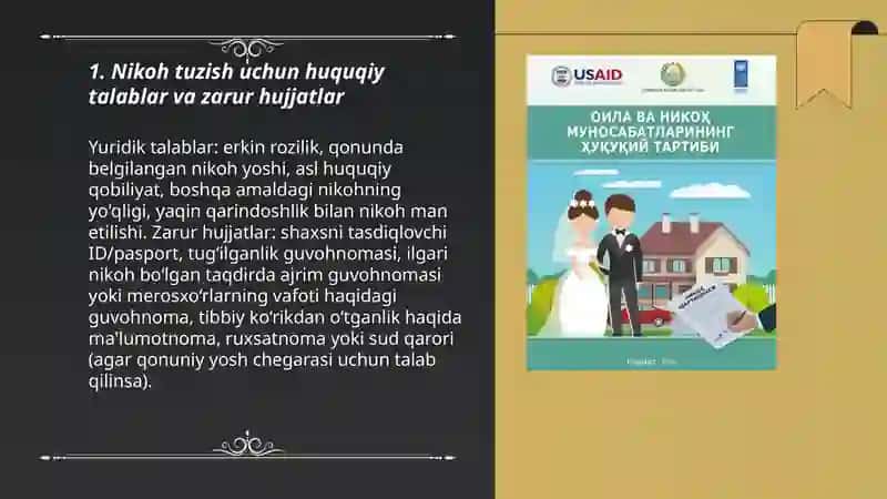 Nikoh tuzish tartibi va shartlari 3