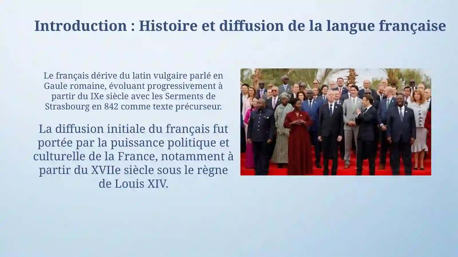 La langue française dans monde.La Francaphonie 3