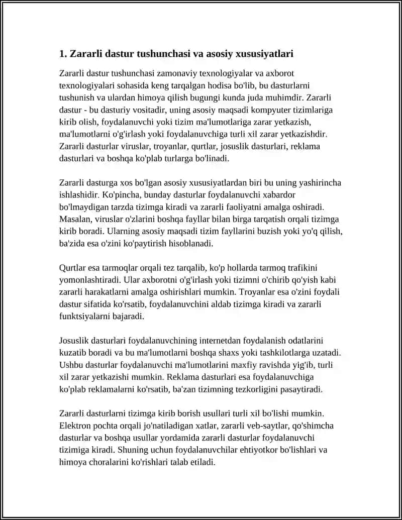 ZARARLI DASTURIY VOSITALARNI KLASSIFIKATSIYASI VA HIMOYA USULLARI 3