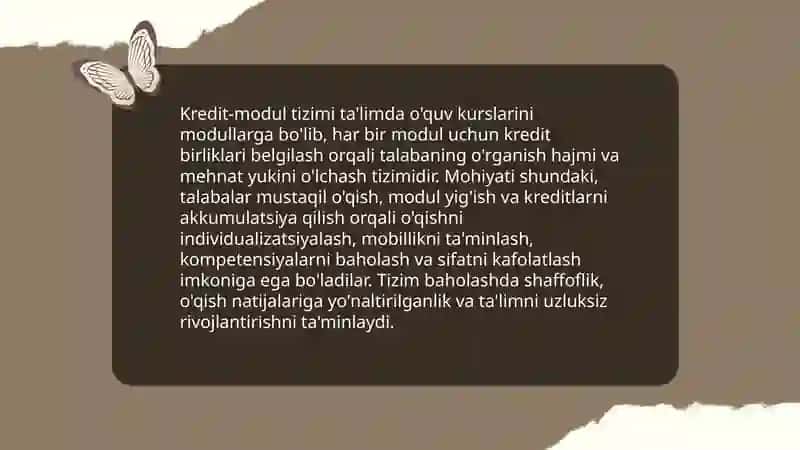 Kredit-modul tizimi haqida tushuncha 3