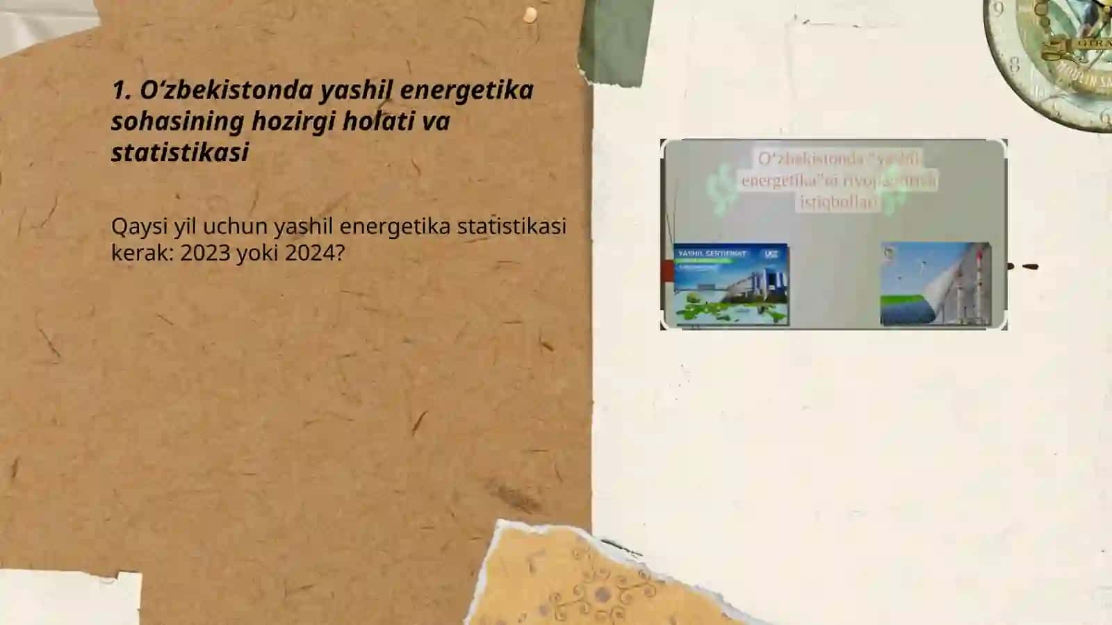 O‘zbekistonda “yashil energetika”ni rivojlantirish holati va istiqbollari 3