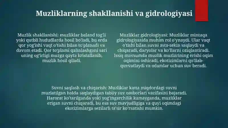 Bananlar - suv aylanishida katta ahamiyatga ega bo'lgan muz massalari 3