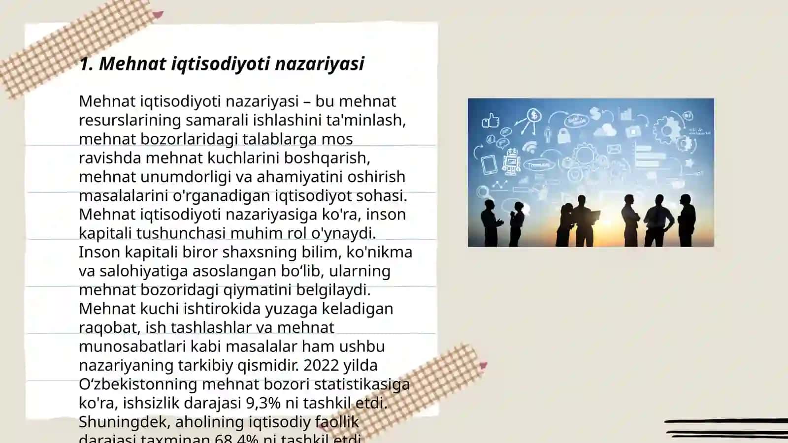 Mehnat iqtisodiyoti fanining predmeti maqsadi vazifalari 3