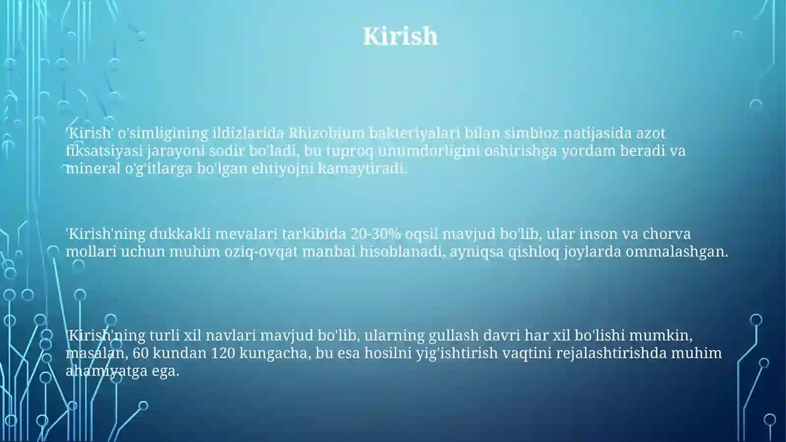 Tokdoshlar oilasi, Respublikamizda keng tarqalga turkum va turlariga ta'rif 3
