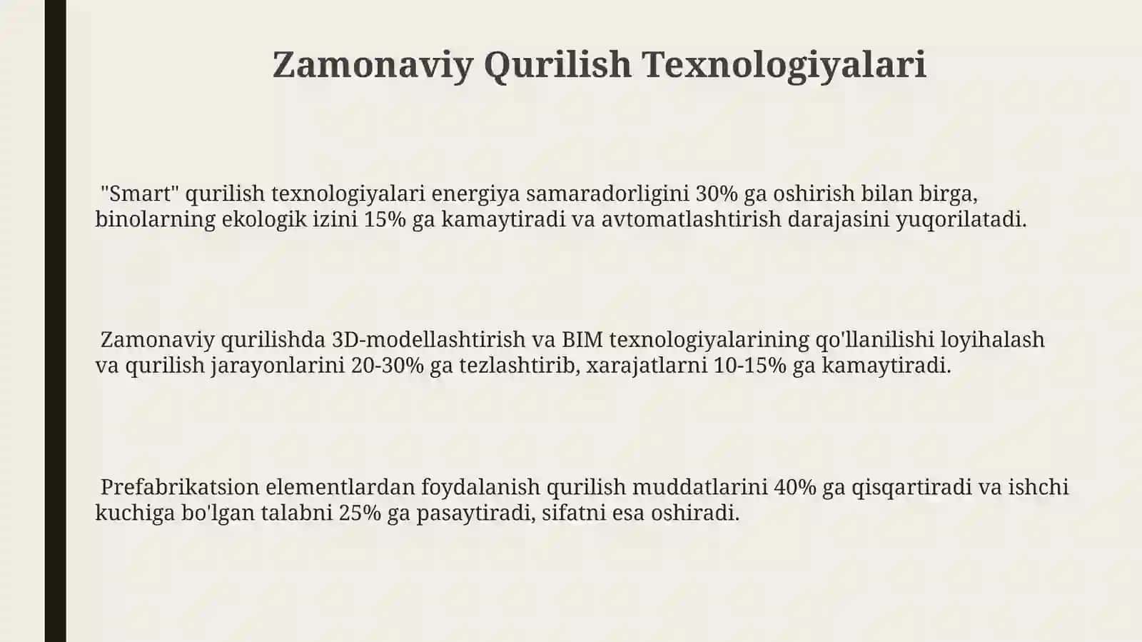 Zamonaviy Qurilish Texnologiyalari 3