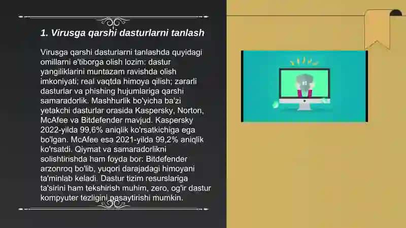 Shaxsiy Kompyuterlarda Virusga Qarshi Himoya O'rnatish 3