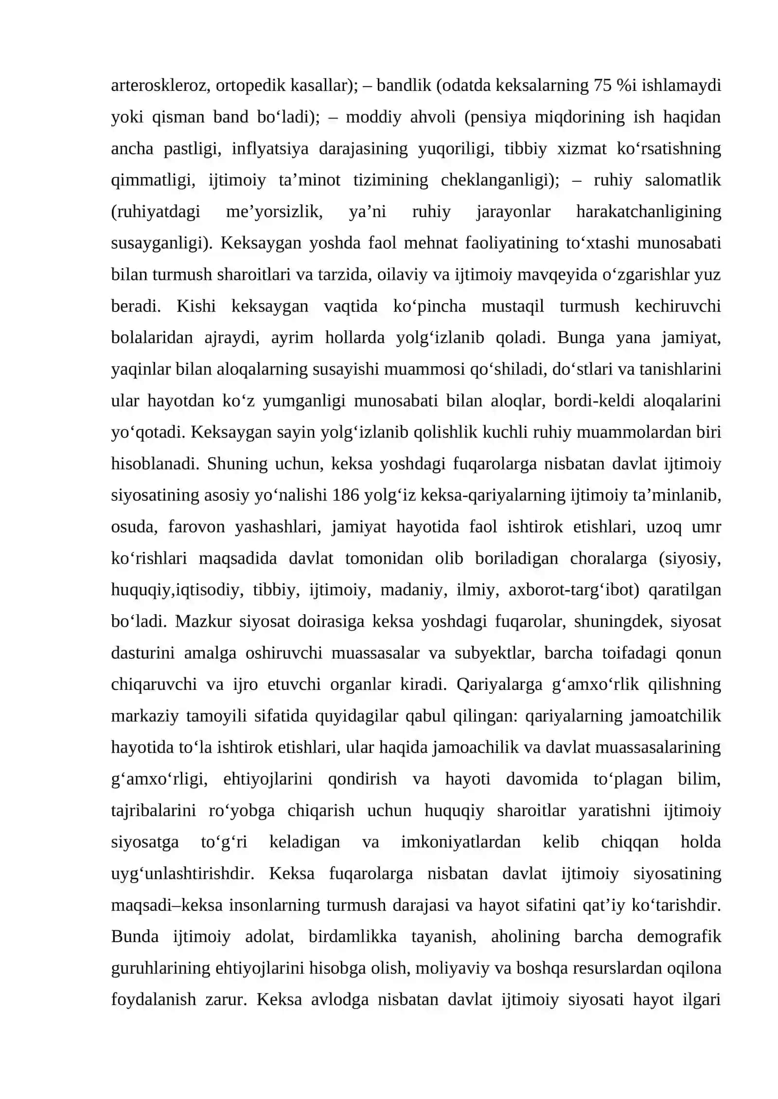 Keksayish muammo sifatida. AQSH va G‘arbiy Yevropa mamlakatlarida deviant xulq-atvor o‘smirlar va bolalar bilan ijtimoiy ish 3