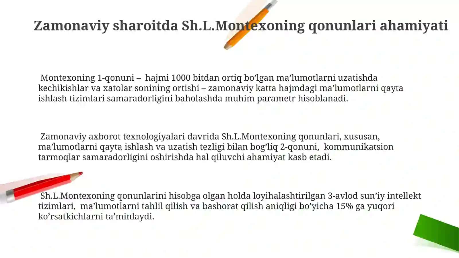 Sh.L.Montekyoning qonunlar ruhi asari boʻyicha esse 3