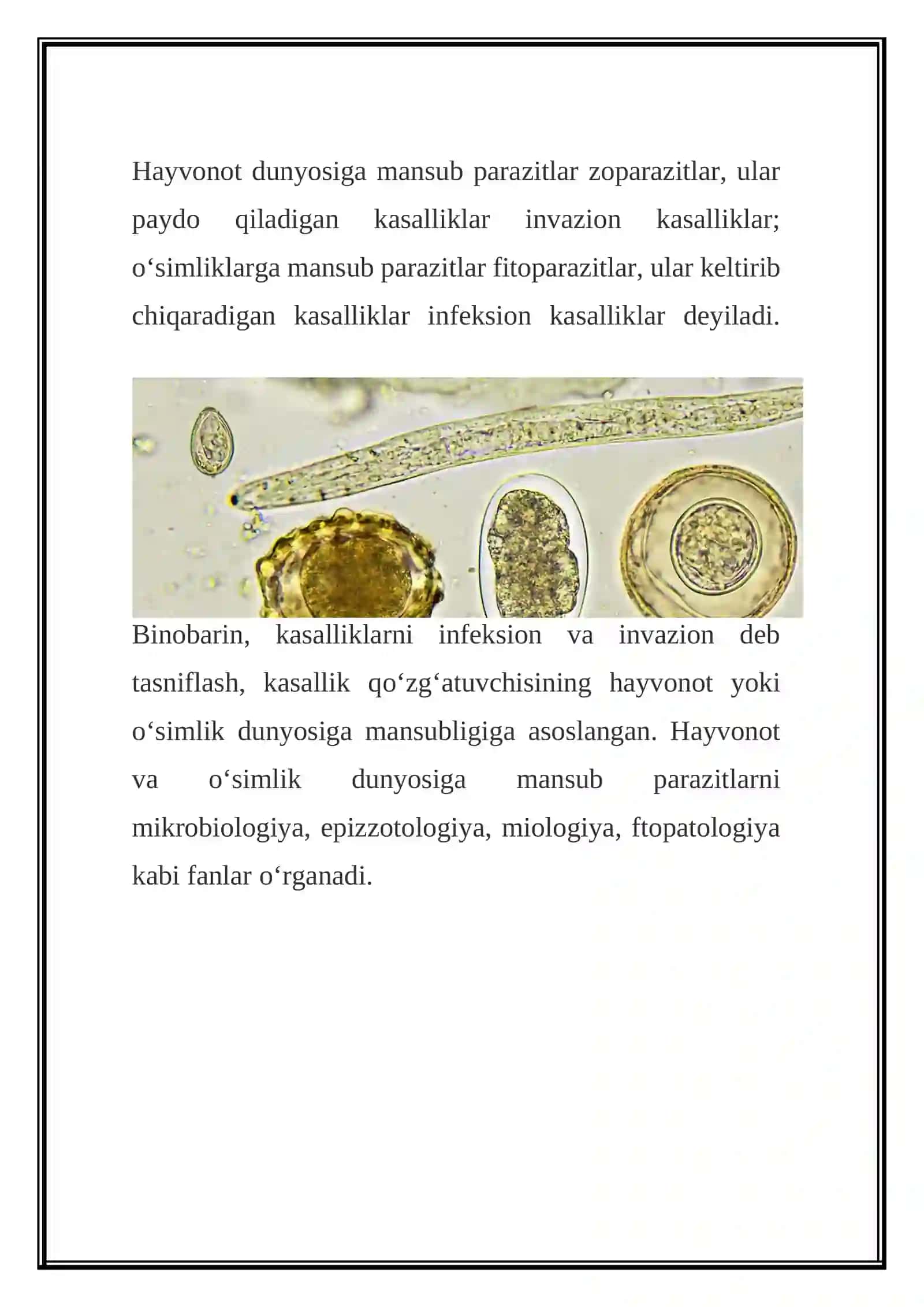 TIBBIY PARAZITOLOGIYA 3