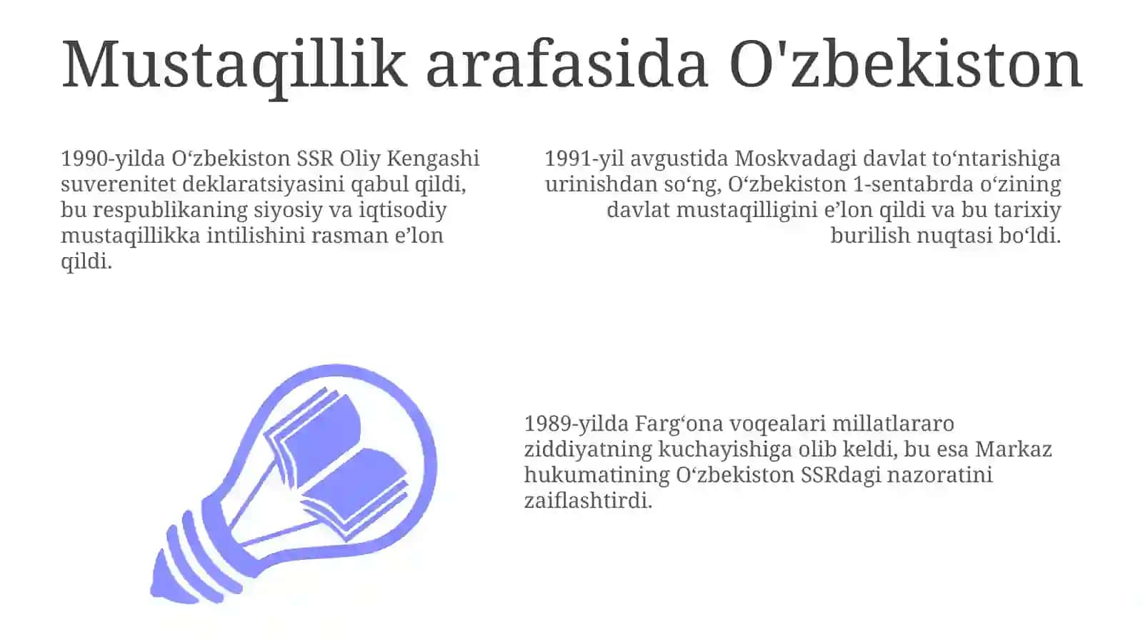 O'zbekiston mustaqillikka erishish arafasida 3