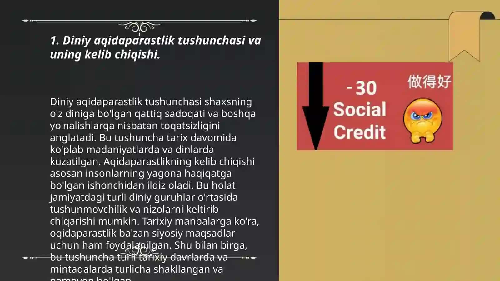 Diniy aqidaparastlik (fanatizm), ekstremizm bo'lishining ijtimoiy tarixiy zaminlari va rivojlanishi 3