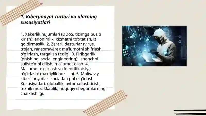 Kiberjinoyat va kiberhuquq 3