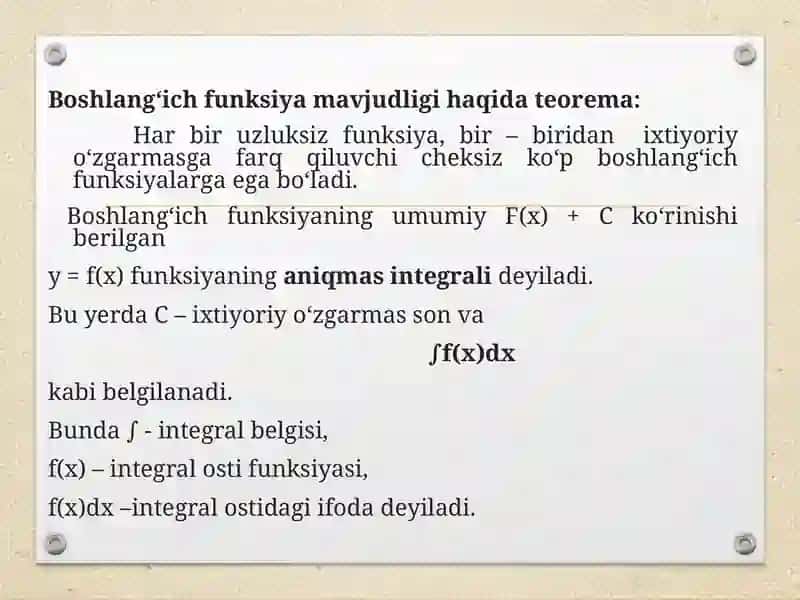 Aniq vaAniqmas integral 3