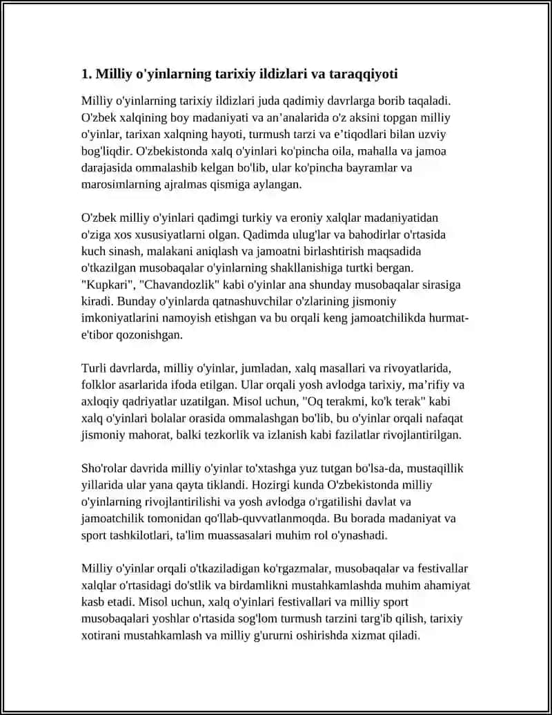 MILLIY O'YINLARDI RIVOJLANTIRISH VA ULARDI MAQSADI 3
