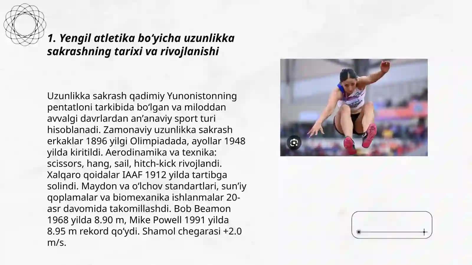 Yengil atletika boʻyicha uzunlikka sakrash 3