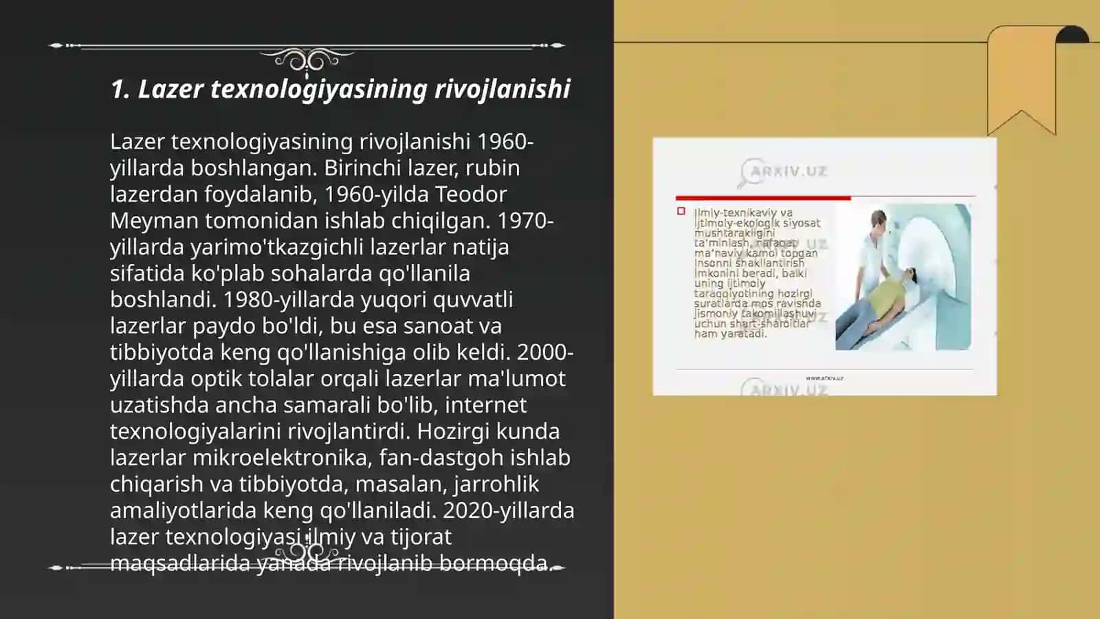 Lazerning tibbiyotda qoʻllanishi 3