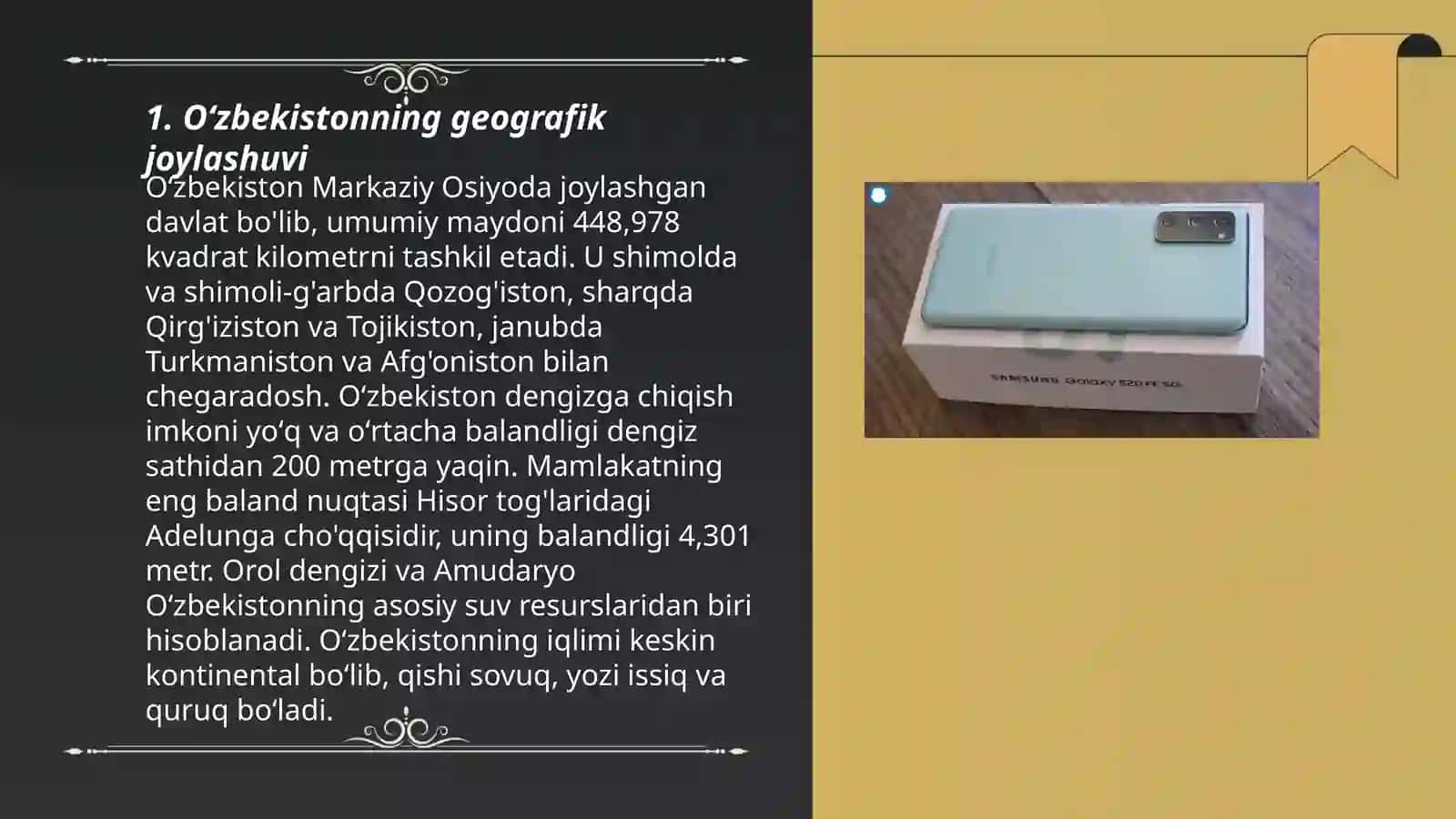 Oʻzbekiston respublikasining yer yuzasi xususiyatini iqtisodiy baholash 3