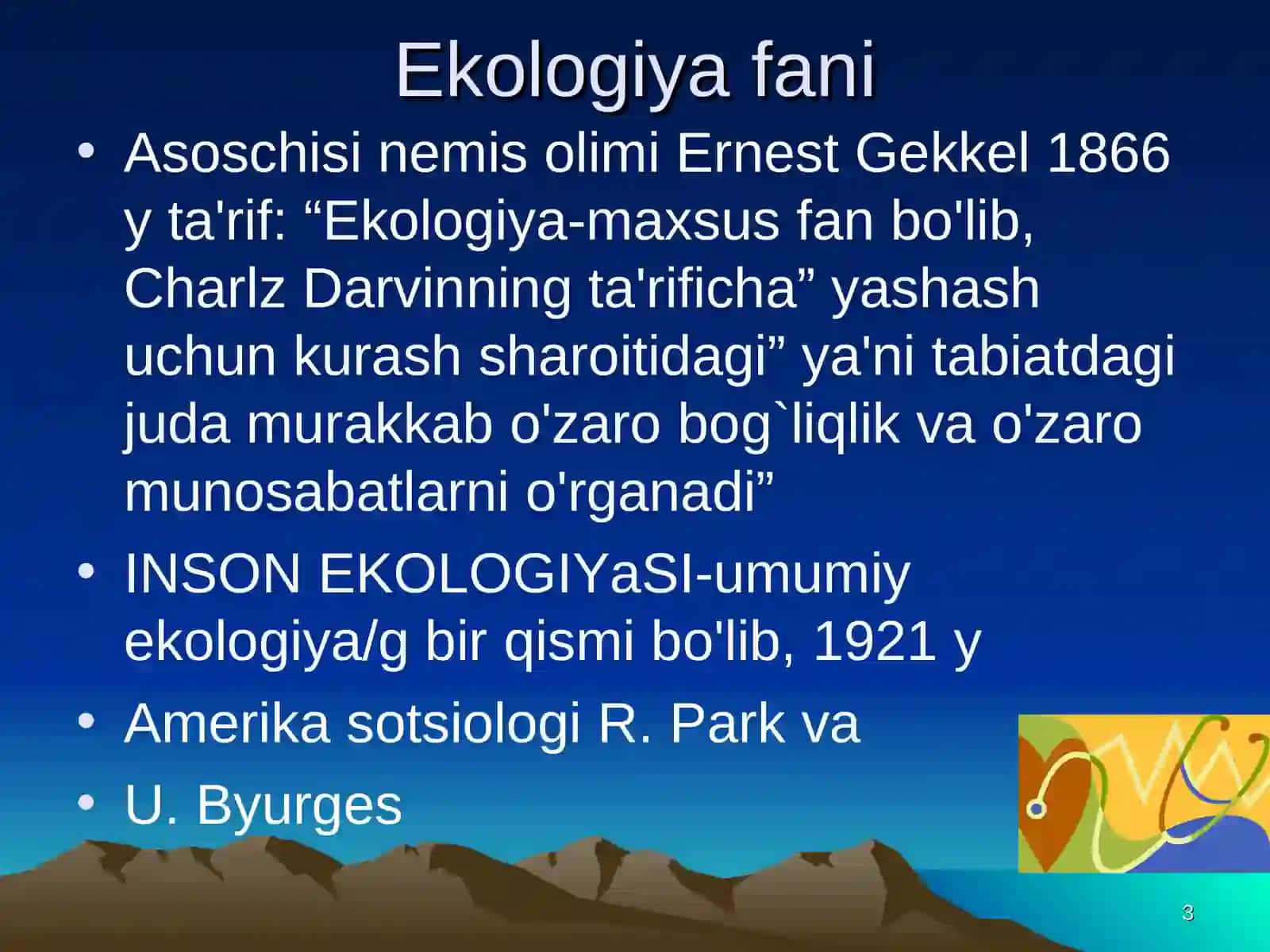 Tibbiy ekologiyaning zamonaviy muammolari 3