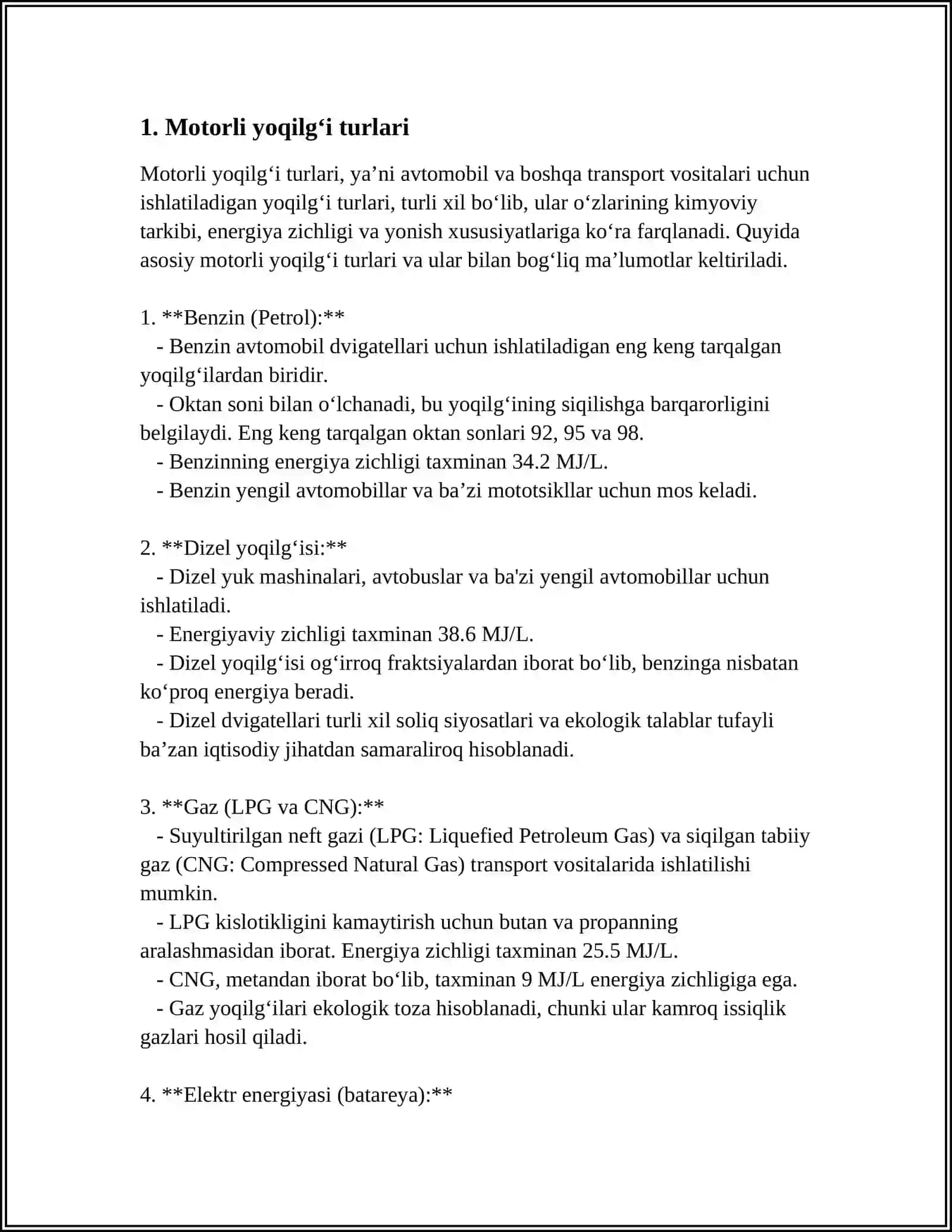 MOTORLI YOQILGʻI 3
