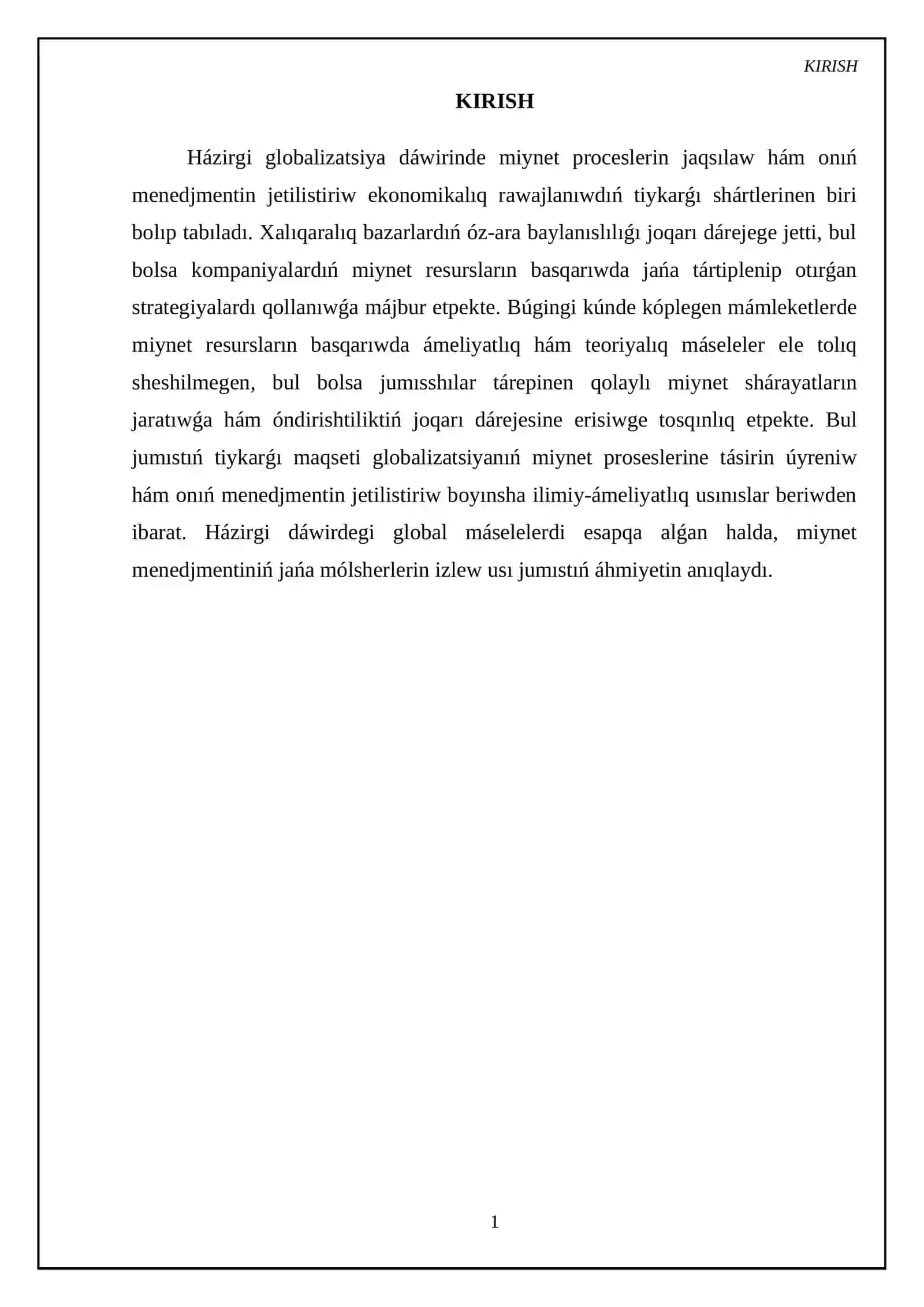 Miynet procesi hám menedjment globalizatsiyası 3