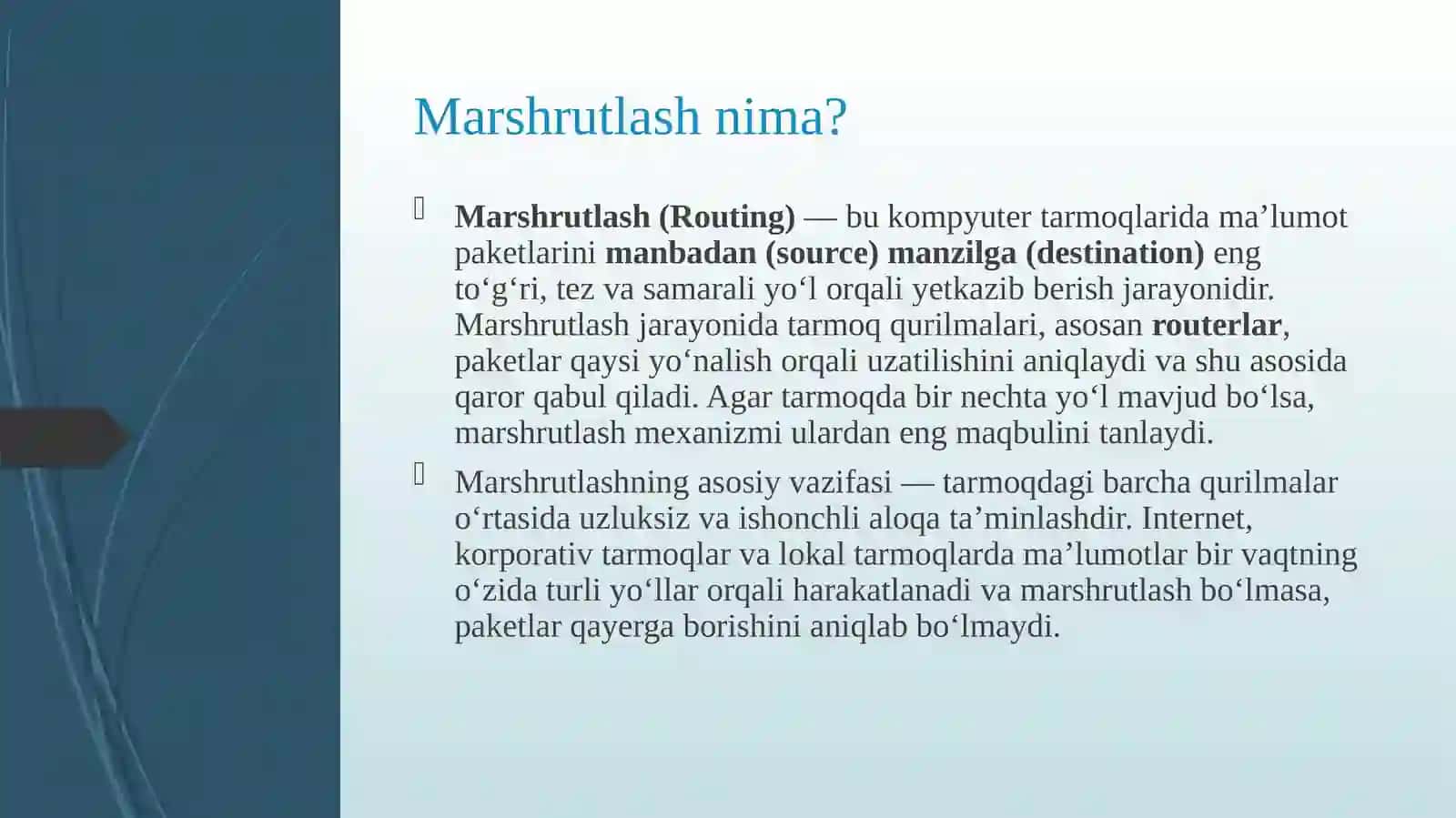 RIP va OSPF marshrutlash protokollari 3
