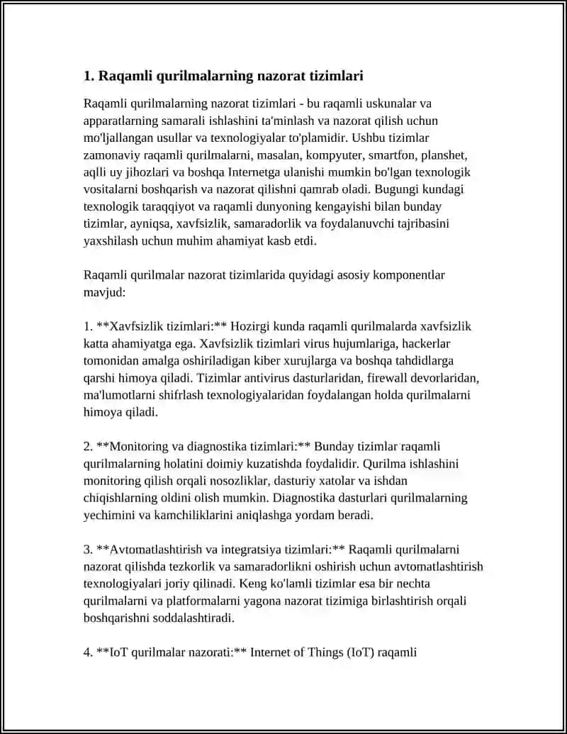 RAQAMLI QURILMALARNING NAZORATI 3